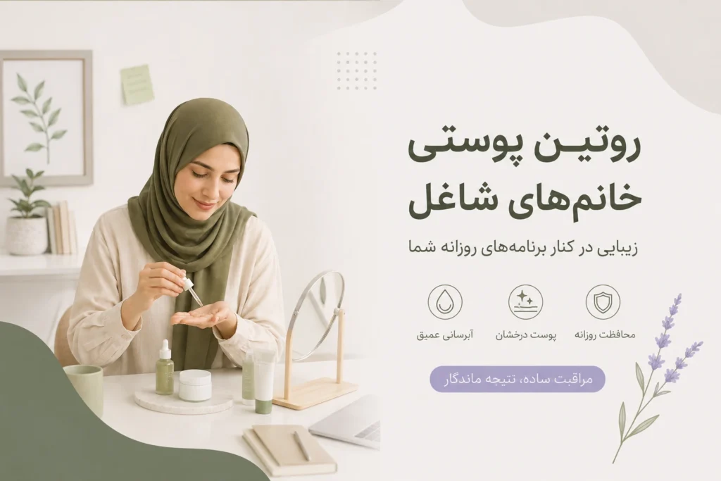روتین مراقبت از پوست برای خانم‌های پرمشغله